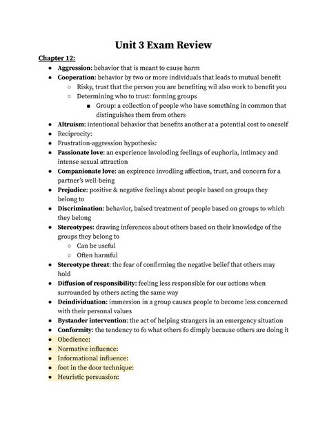 Image result for Unit 3 Test Tips