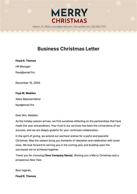 Free Christmas Letter Templates, Editable and Printable