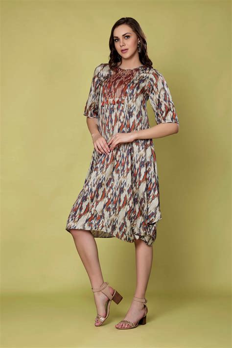Ikat Print Dress – Linen and Linens