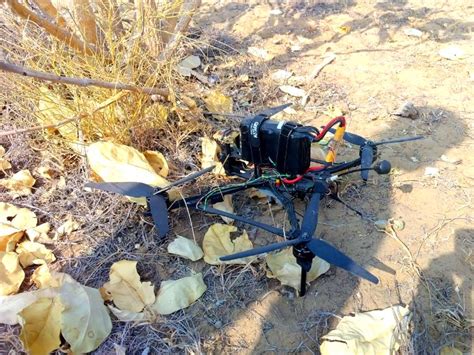 Drone found near India-Pakistan border in Jaisalmer: Crashed quad ...