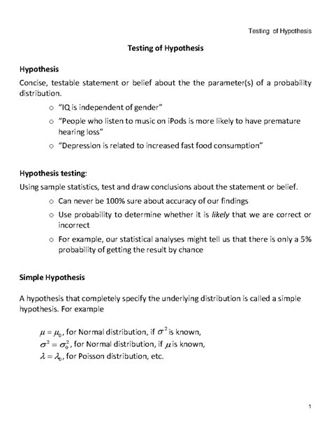 1 Hypothesis Testing - M.Tech in QROR - Warning: TT: undefined function ...