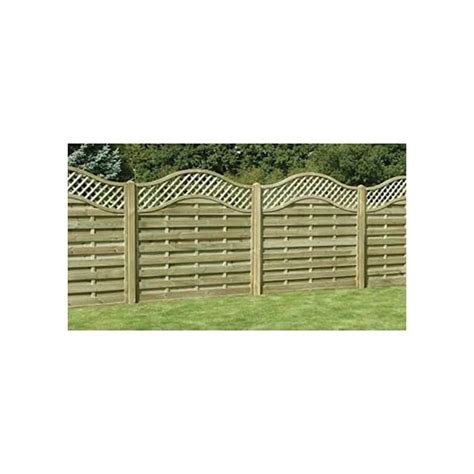 Buy Omega Lattice Top Wooden Fence Panel 6FT Wide (Various Heights ...