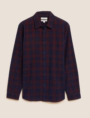 Pure Cotton Corduroy Check Shirt