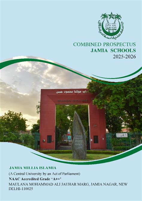 Combined Prospectus for Jamia Schools Admissions 2025-2026 - Studocu