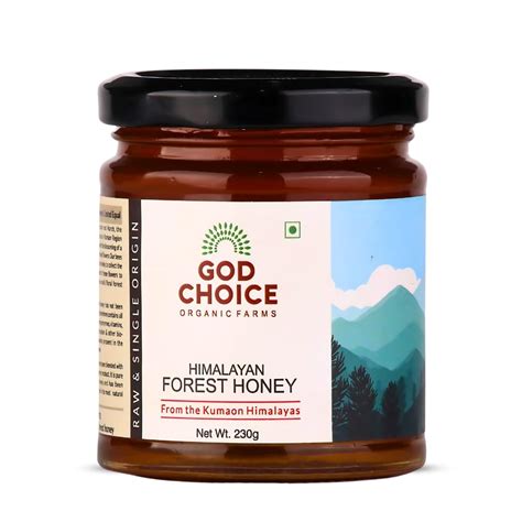 God Choice Organic Farms - 230gm Himalayan Forest Honey | Raw Wild ...