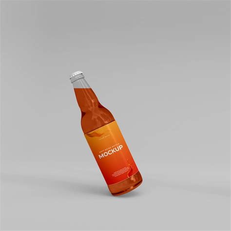3d soft drink bottle mockup | Premium PSD