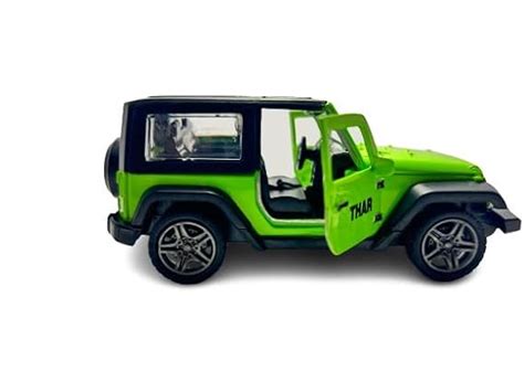 Gyanixx Thar Die-Cast Model Indian Mahindra Thar Die Cast Metal Toy Car ...