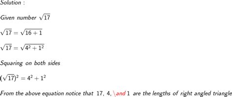 represent root 17 on the number line Number Systems-Maths-Class-9
