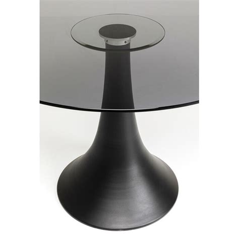 Table Grande Possibilita Smoke Glass Ø110cm - KARE USA