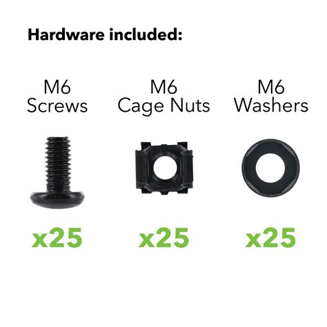 Navepoint M6 Cage Nuts and Screws for Rack Mount India | Ubuy