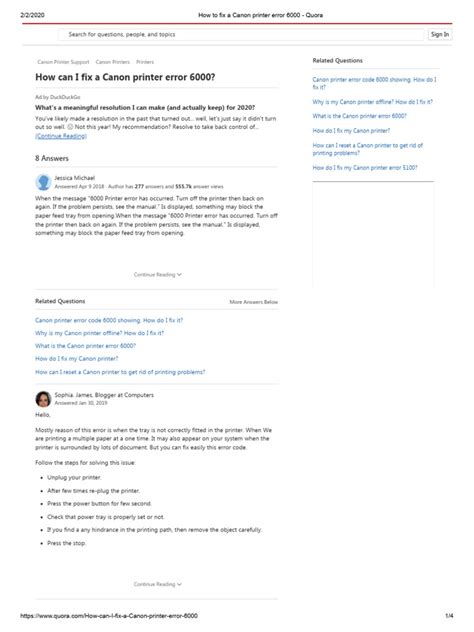 Image result for Canon Fehlercode 6000