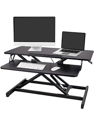 Rife Instant Standing Desk Sit-Stand Desk Converter for Laptop, 1 or 2 ...