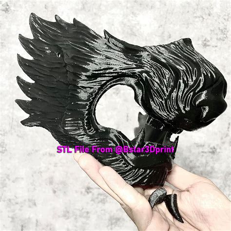 3D 打印 Wolf Face Mask Cosplay - High Quality Details 3D print model • 使用 ...