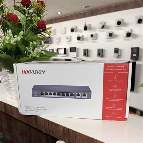 hikvision ds-3e0310p-e/m 8port poe switch - remotelock.in
