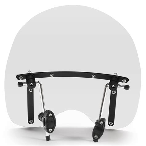 19"x17"Large Clear Motorcycle Windshield Universal Fit 7/8'' 1'' 1.25" Handlebar 730310258401 | eBay