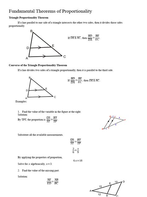 Image result for Triangle Proportionality Theorem Examples