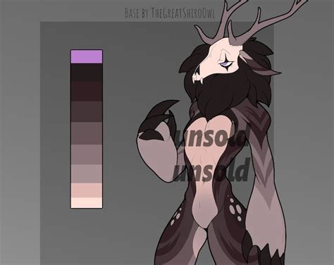 NSFW Deer Monster Demon Wendigo Furry Adoptable Fursona - Etsy