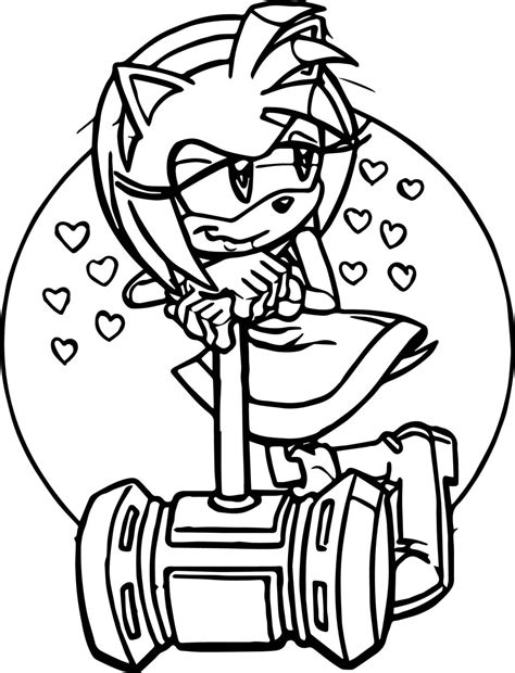 Desenhos de Amy Rose para colorir | WONDER DAY — Desenhos para colorir para crianças e adultos