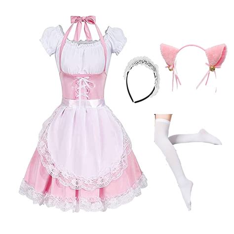 Buy maxToonrain Women's French Maid Costume Maid Fancy Dress Anime ...