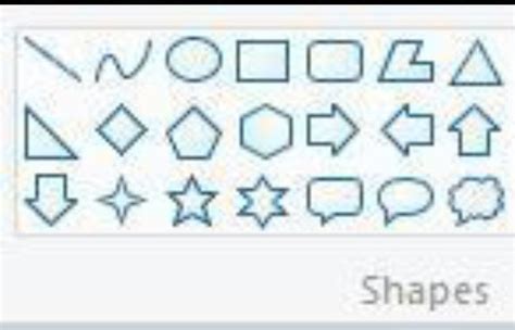 shapes are available under which group - Brainly.in