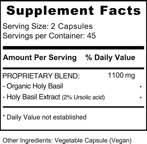 JivaBotanicals Jiva Botanicals Holy Basil Capsules - Premium Holy India ...