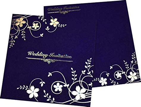 Yash Wedding Cards Blue Coloured Beautiful Wedding Invitation Card ...