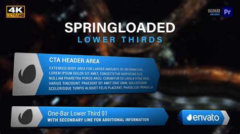 Springloaded Lower Thirds | MOGRT for Premiere Pro - MotionRevolver