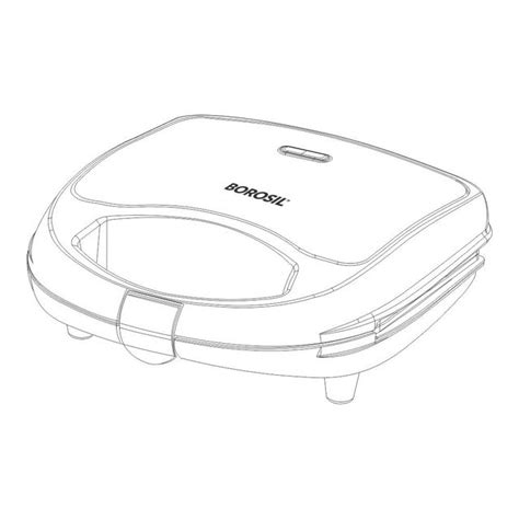 Buy BOROSIL Neo 700W 2 Slice Sandwich Maker with Automatic Temperature ...