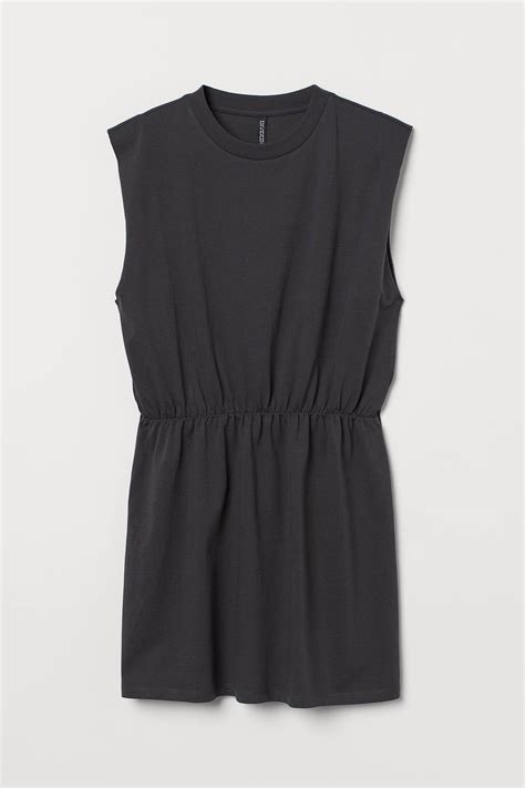 Jersey dress - Grey-black - Ladies | H&M IN