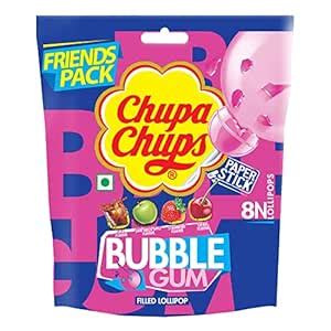 CHUPA CHUPS, Gum-Filled Lollipop, 88 Grams, Cherry : Amazon.in: Grocery ...