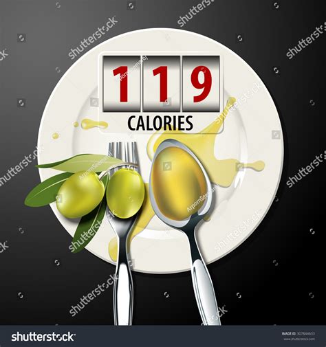 Vector Calories One Tablespoon Olive Oil Stock Vector (Royalty Free ...