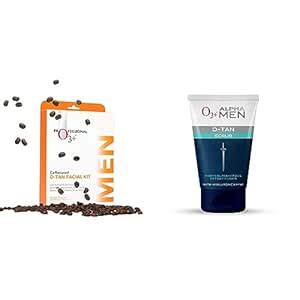 O3+ Caffeinated D-Tan Facial Kit & O3+ ALPHA MEN Acno D-TAN Scrub With ...