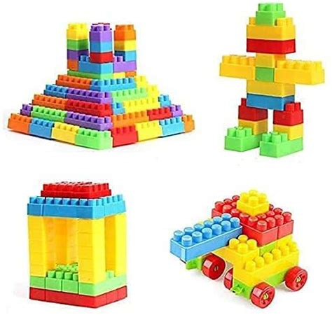Buy Mayne DIY Building Learning Train Blocks & Bricks for Kids ...