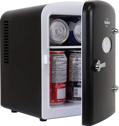 Buy Retro Mini Fridge For Bedrooms 4L Small Fridge 6 Can Table Top ...