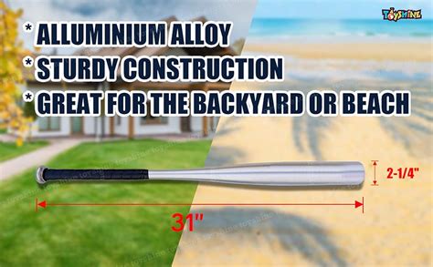 Buy Toyshine 25 Inches Non-Slip Alloy Steel Baseball Bat Metal Baseball ...