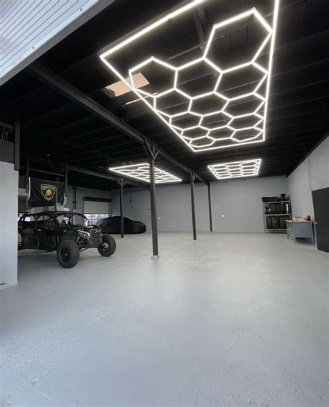 Led Hexagon Garage Lights Honeycomb For Workstation | Ubuy India