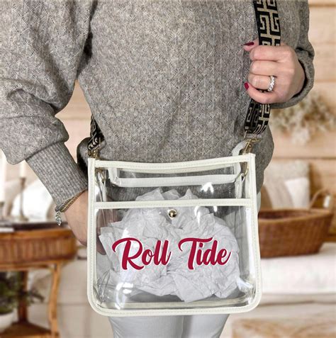 Pick Your Strap Personalized Clear Stadium Bag | Custom Clear Bag ...