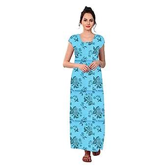 CAMISON Sarina Lycra Strechable Floral Print Nighty - Night Wear/Gown ...