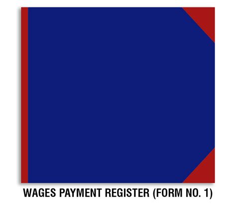 Wages Payment Register (Form No. 1) (Size A3) – Trison