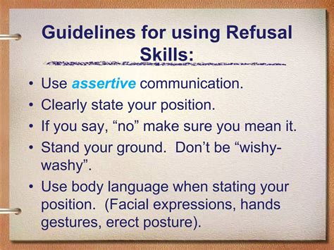 The Refusal Lesson Plan Communication 的图像结果