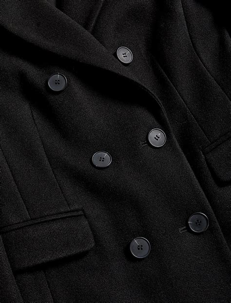Buy Double Breasted Longline Tailored Coat at Marks & Spencer