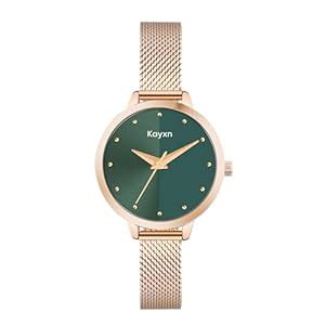 Buy Kayxn Jade Embellished Dial Analogue Rose Gold Wrist Watch | with ...