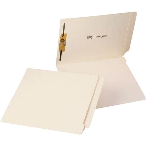 Pendaflex® Manila Laminated End-Tab Folders with 1 Fastener, Letter ...