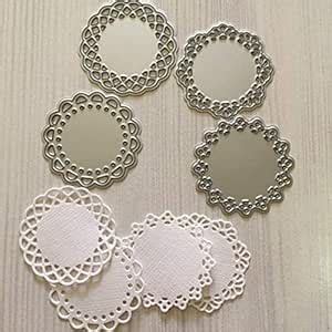 VVS Fashionsun Metal Die Cuts Set Include 4 Different Patterns Round ...