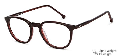Brown Transparent Brown Full Rim Wayfarer Vincent Chase Classic Acetate ...