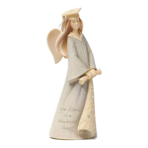 Foundations Graduation Mini Angel Stone Resin Figurine, 4.25" : Amazon ...