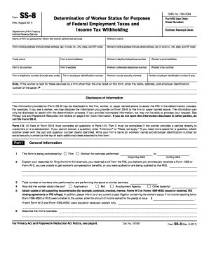 SS-8 Form Templates - Fillable & Printable Samples for PDF, Word ...