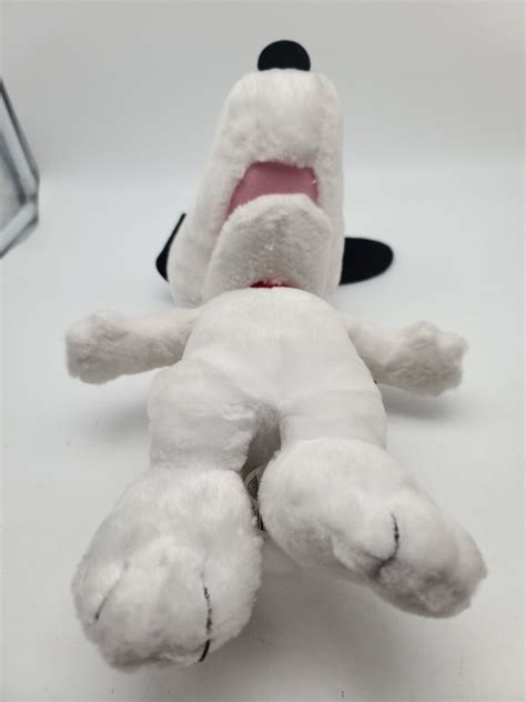 Peanuts 13" Plush Laughing SNOOPY Dog White Talking Stuffed Toy WORKS ...