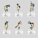 Buy DeStudio 'African Dancing' Wall Sticker (PVC Vinyl, 120 cm x 30 cm ...