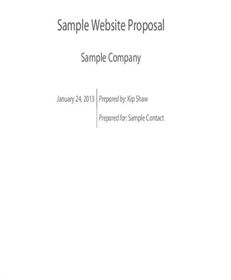 Image result for Website Proposal Examples